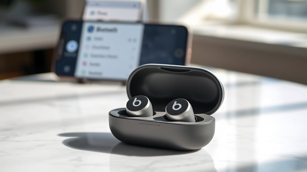 connecting wireless beats earbuds