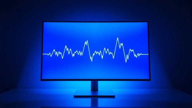 contractions displayed on monitor