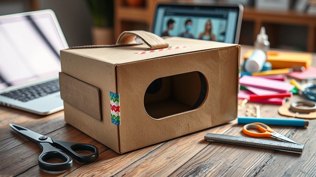 create cardboard vr headset