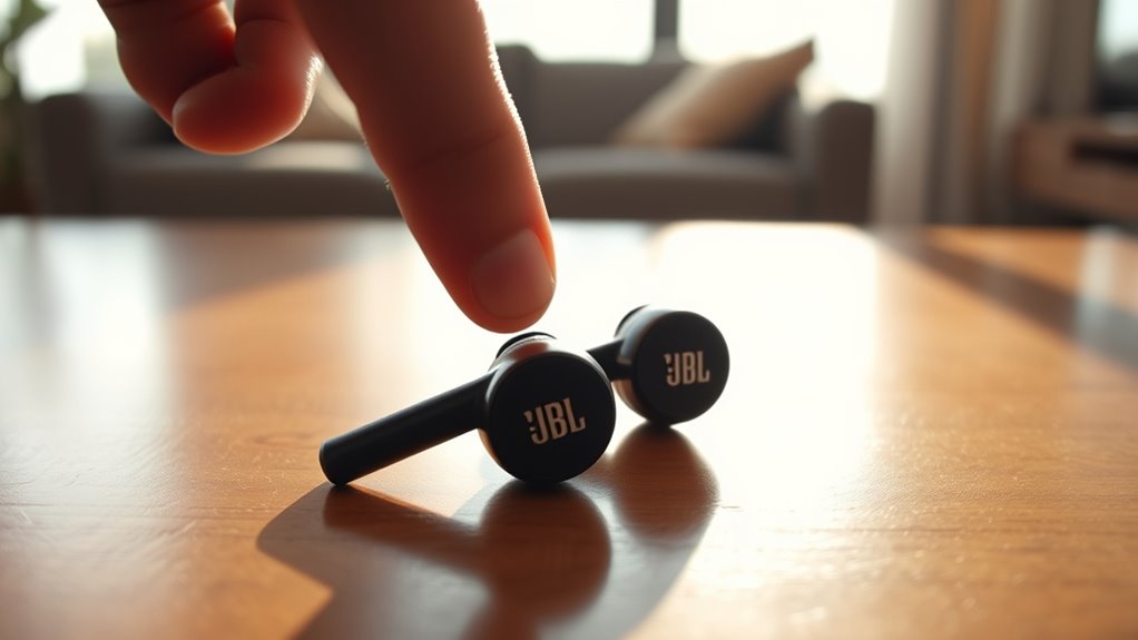 disable jbl earbuds power