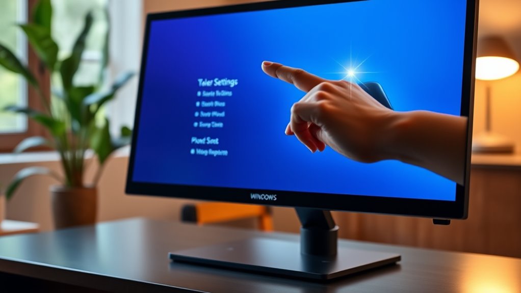disable touchscreen monitor temporarily