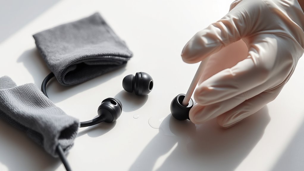 disinfecting earbuds effectively