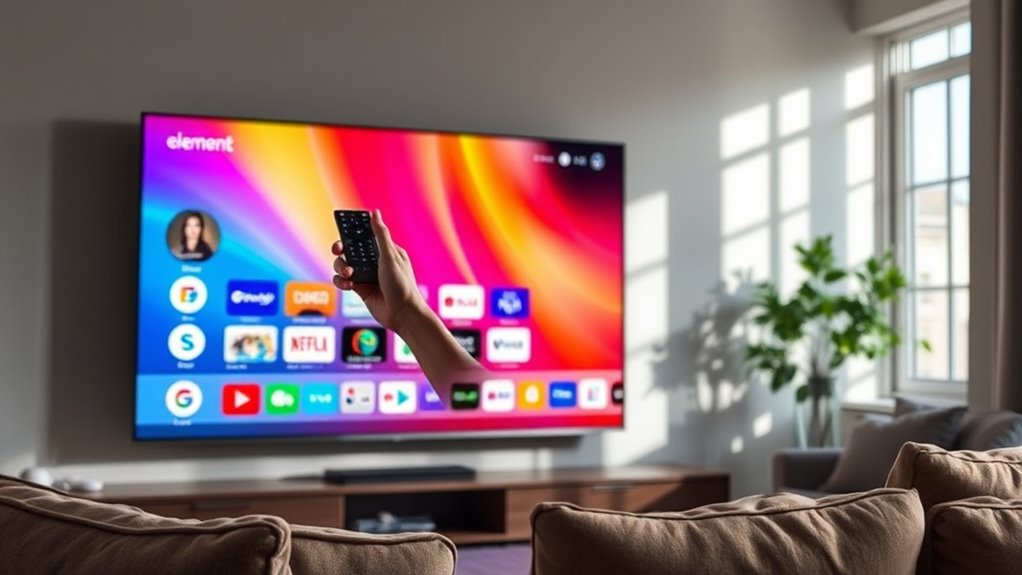 downloading apps on element tv