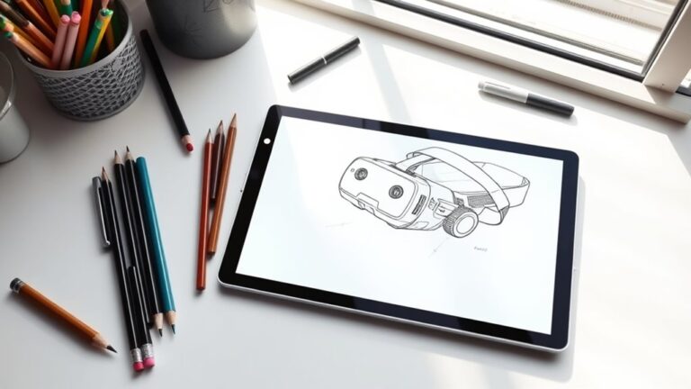 drawing a virtual reality headset