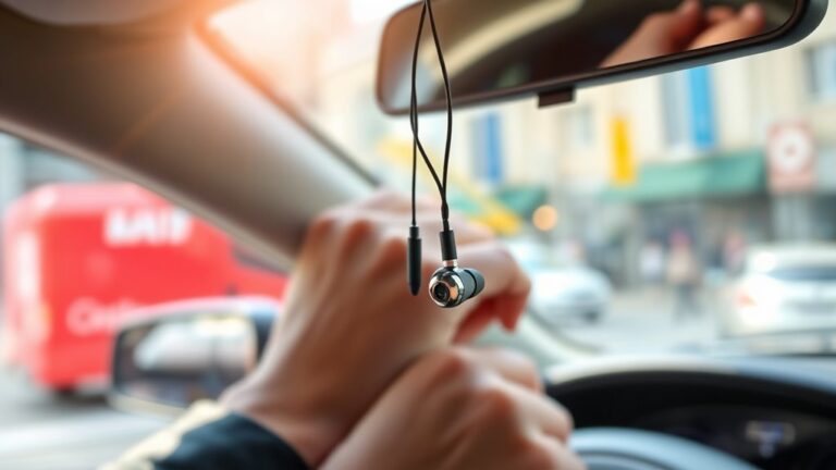 driving with earbuds legality