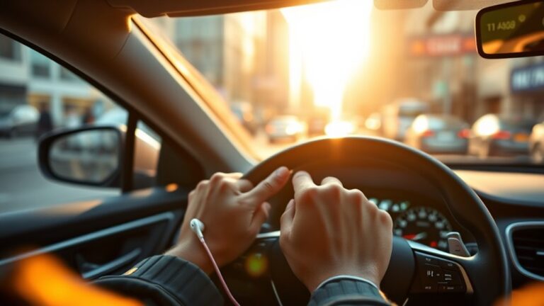 driving with earbuds prohibited