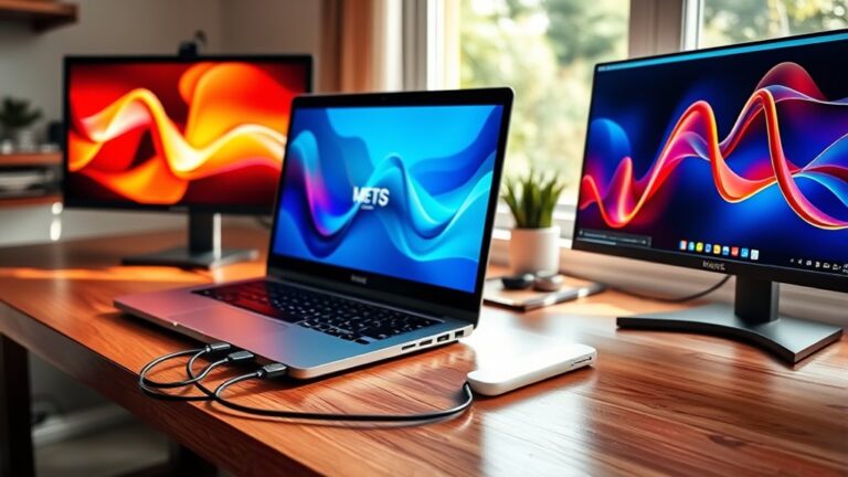 dual monitor laptop setup