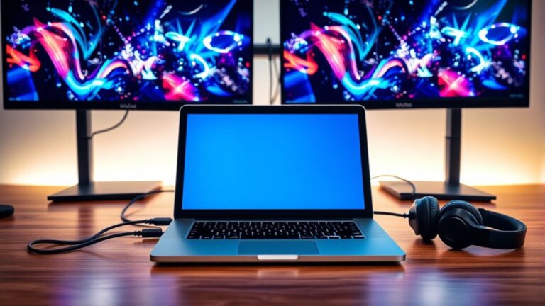 dual monitor laptop setup