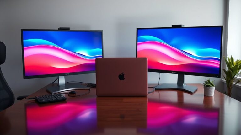 dual monitor laptop setup