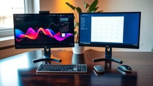 Two Monitor Setup Examples How to Use Two Monitor Screens - TechyConcepts
