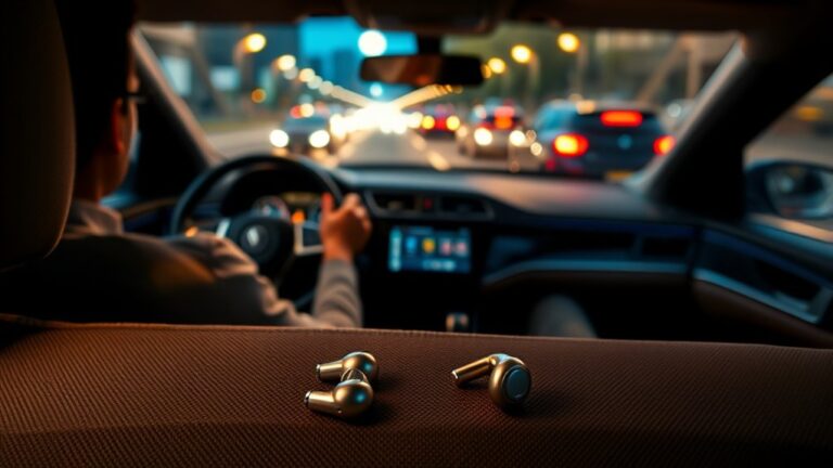 earbuds usage while driving