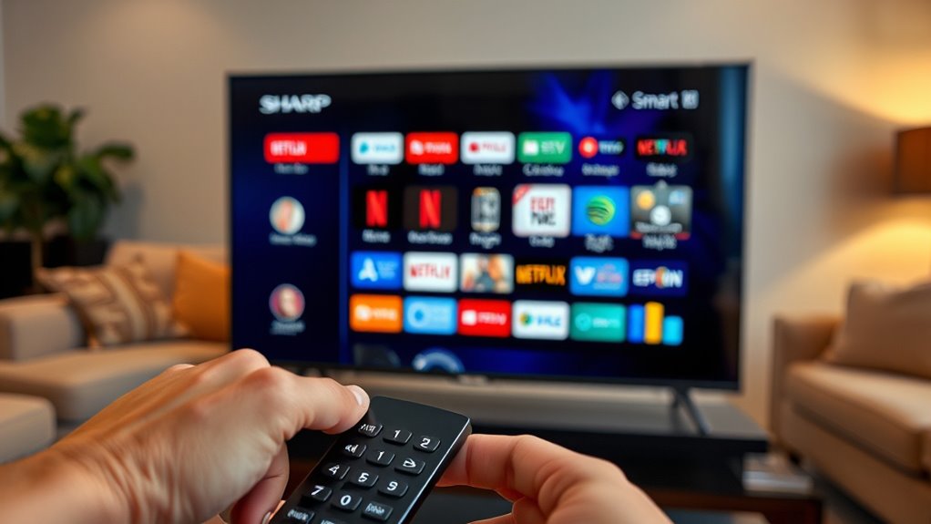 install apps on sharp tv