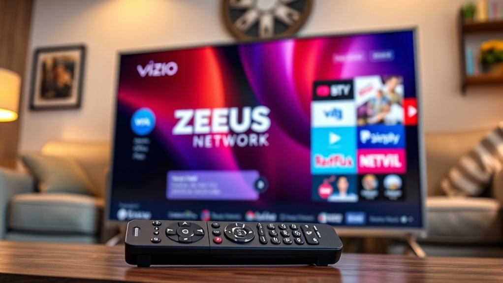 install zeus network vizio