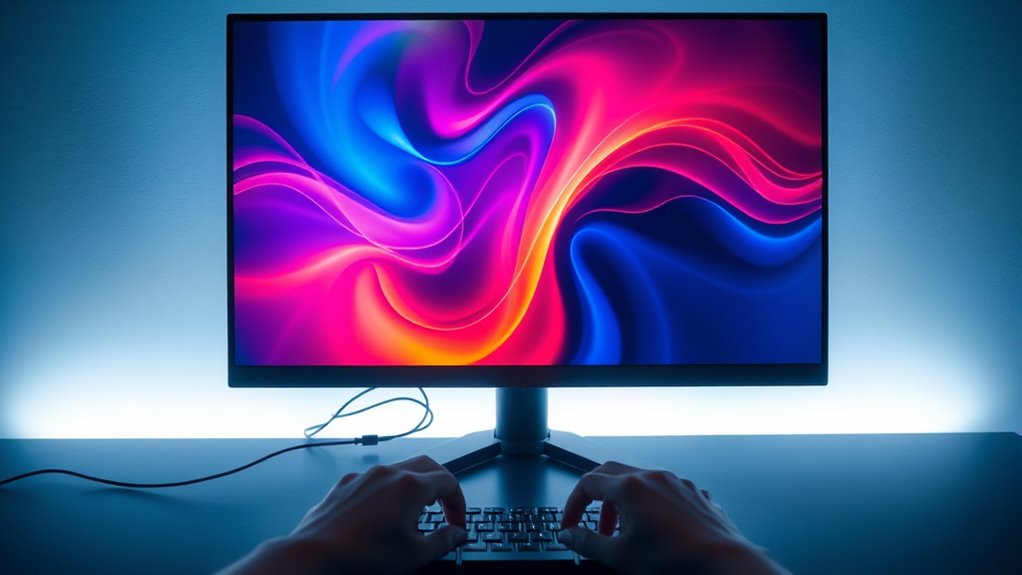 invert monitor screen display