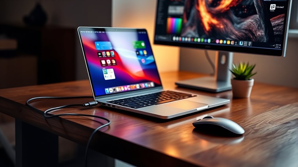 laptop as desktop display