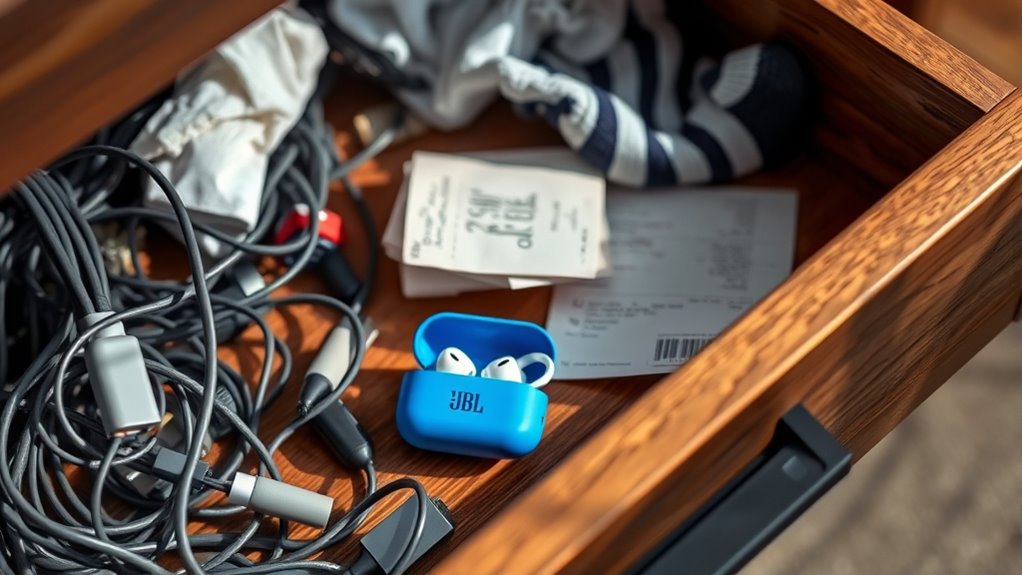 locating jbl earbuds case