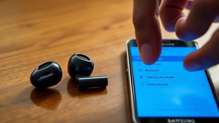 make samsung earbuds discoverable