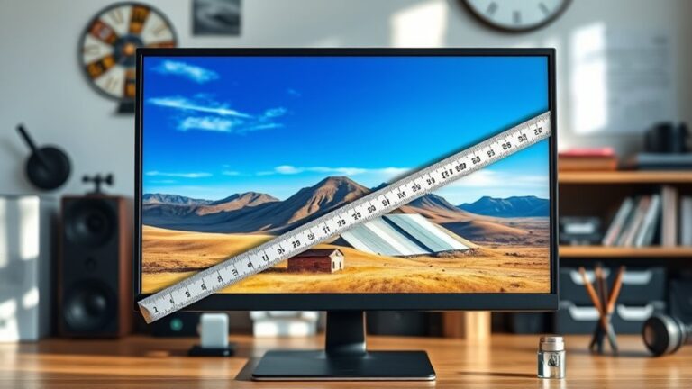 measuring computer monitor dimensions