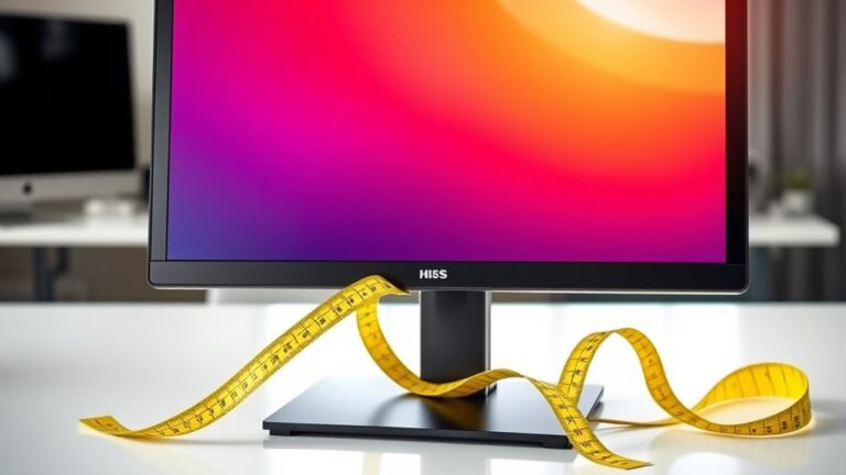 measuring computer monitor dimensions