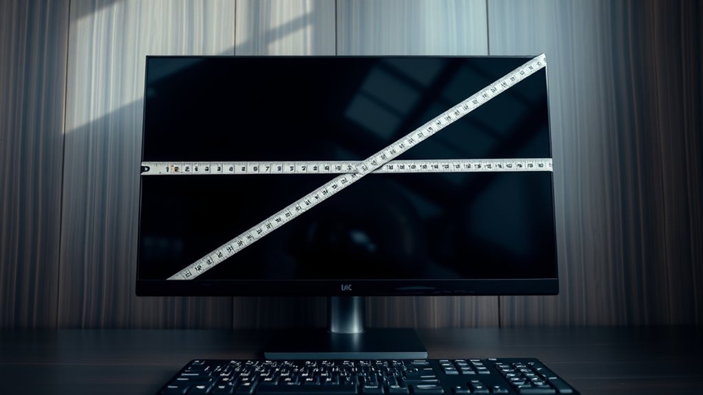 measuring computer monitor dimensions