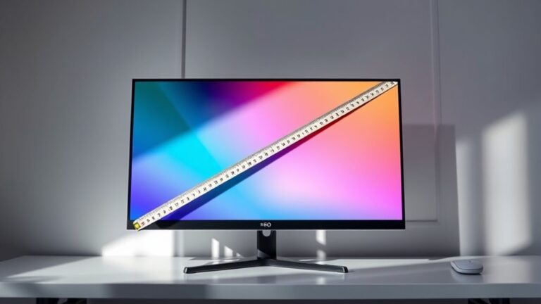 measuring computer monitor size