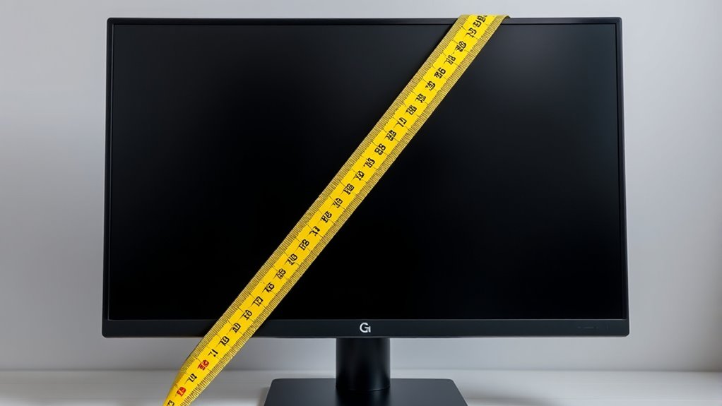 measuring monitor screen dimensions