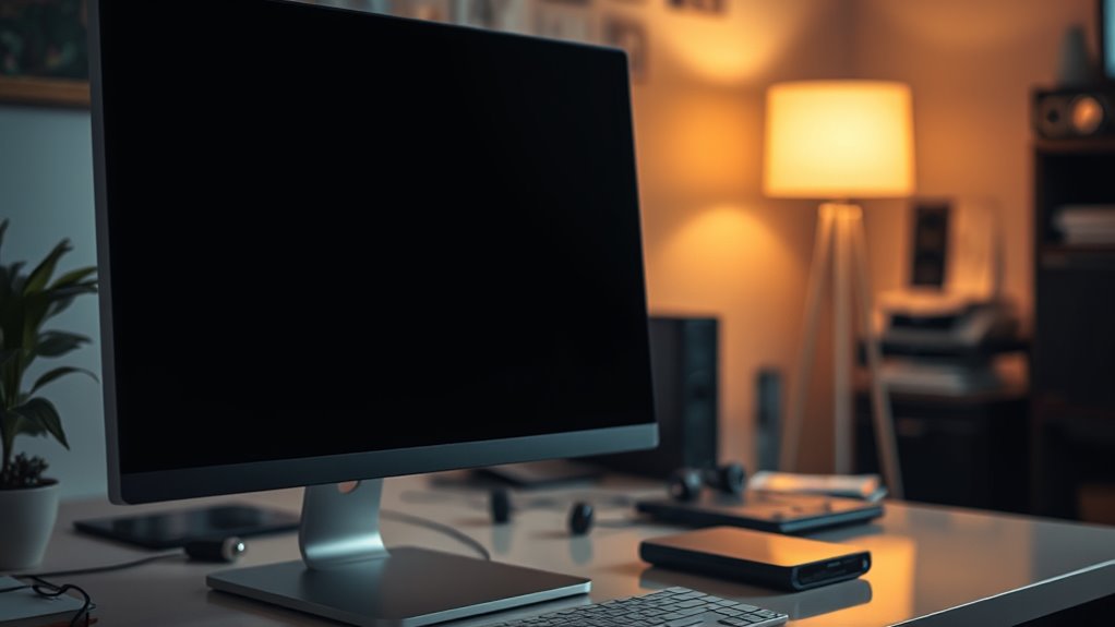 monitor screen turns black