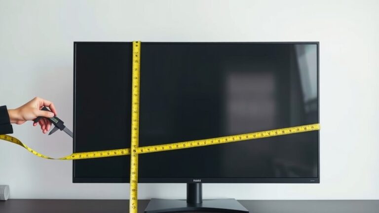 monitor size measurement method