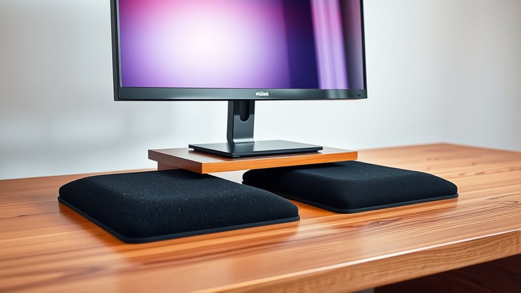 monitor stand isolation pads