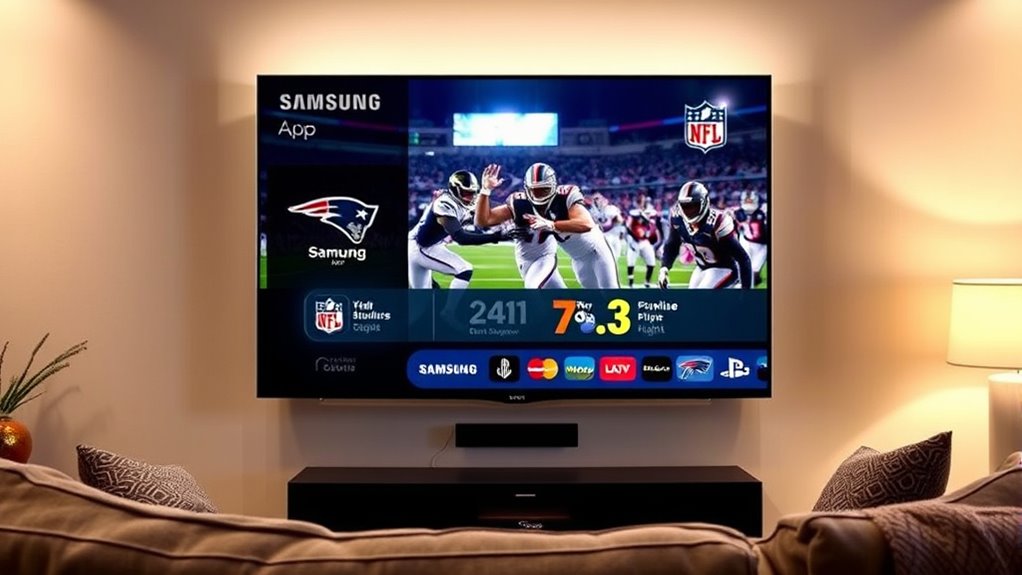 nfl app on samsung tv