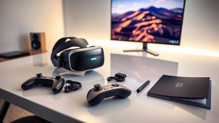 professional vr headset setup