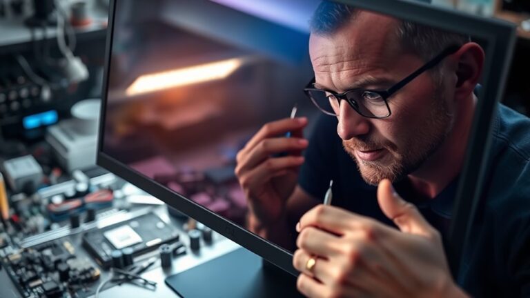 repairing an oled monitor