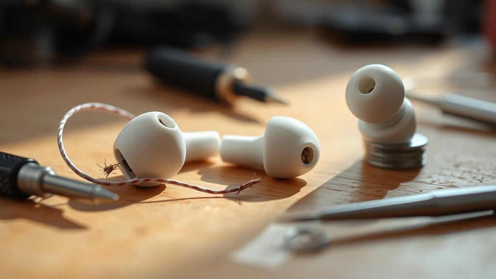 repairing broken earbud components