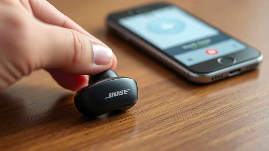 reset bose quietcomfort earbuds