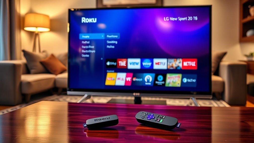 roku installation on lg