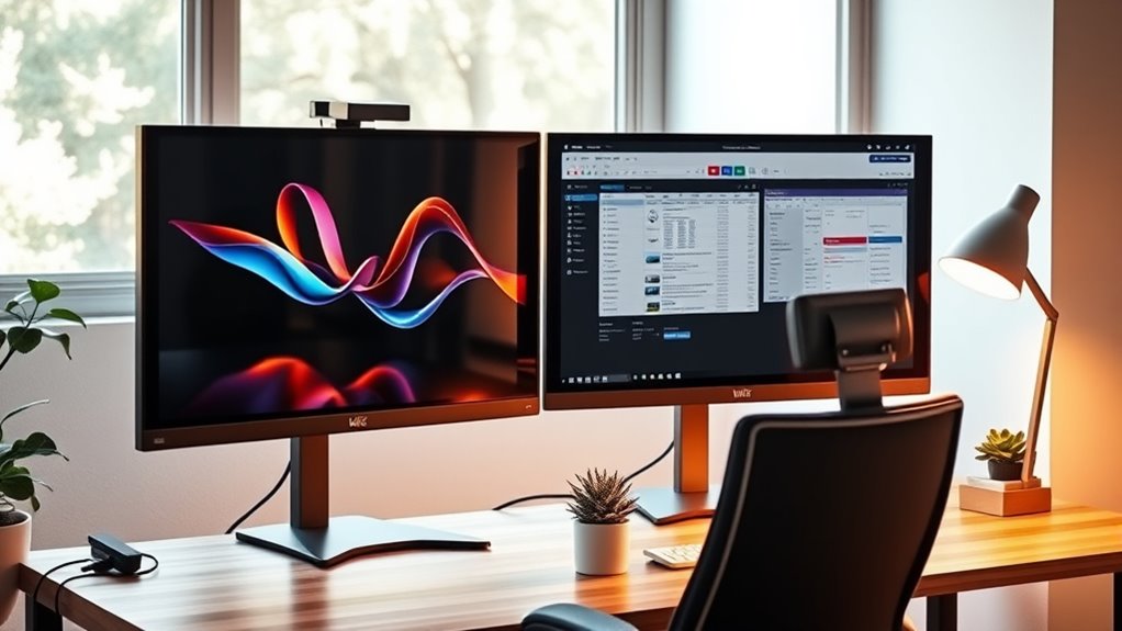 set up dual displays