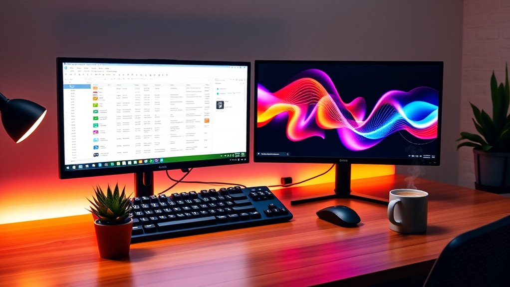 setting up dual displays