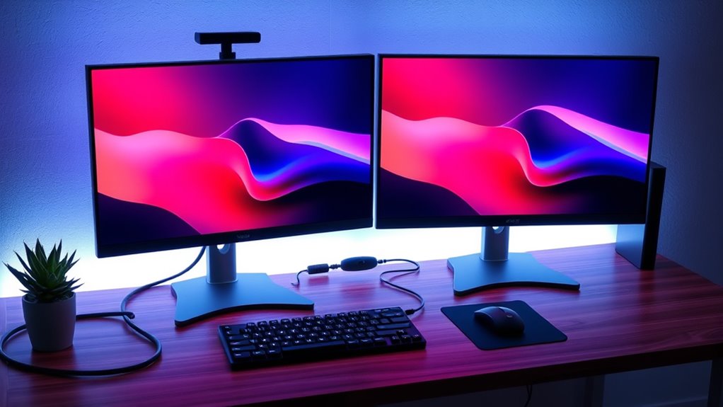 setting up dual displays