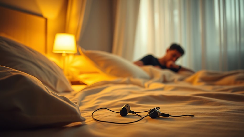 sleeping with earbuds risks