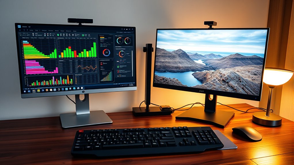 split screen on monitor