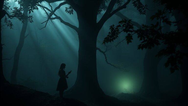 supernatural entities observing individuals