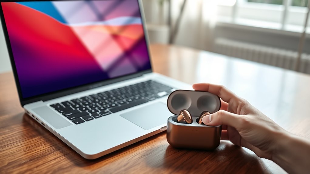 tozo earbuds laptop connection