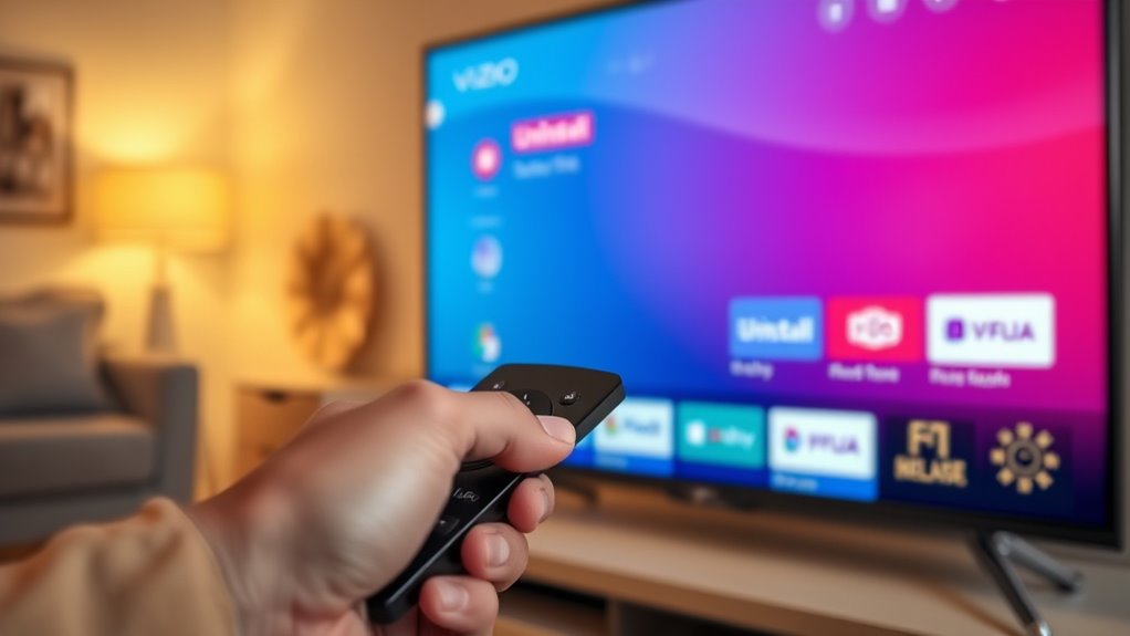 uninstall youtube vizio tv