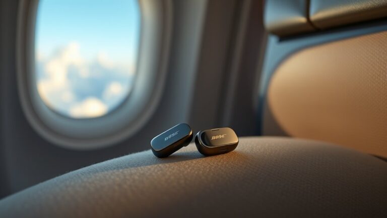 using bose earbuds on planes