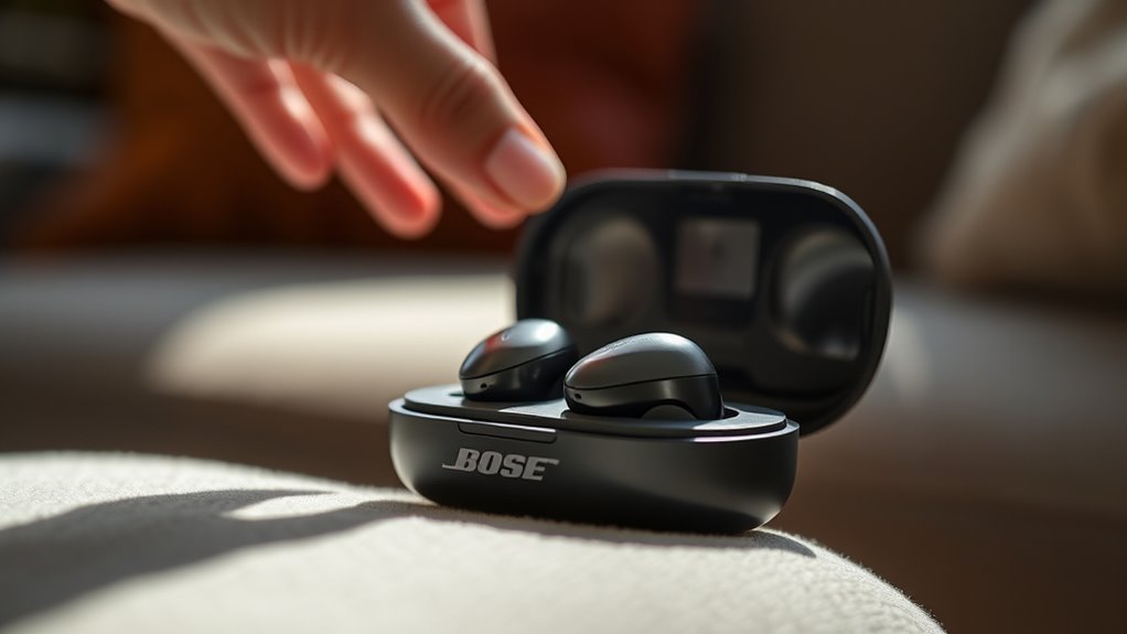 using bose quietcomfort earbuds