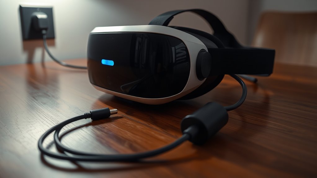 vr headset charging issues