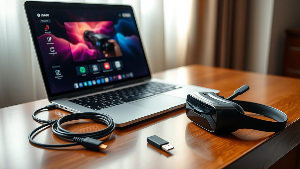 vr headset laptop connection requirements