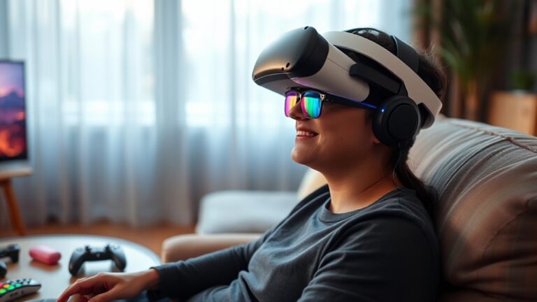 wearing glasses with vr