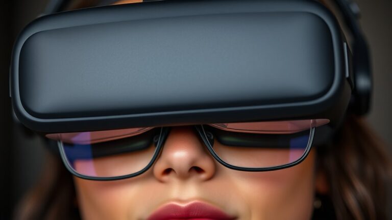 wearing glasses with vr