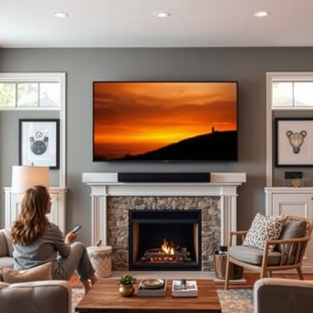 Pros of Mounting a TV Over the Fireplace - can i mount my tv over the fireplace